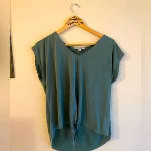 Flowy Green Envelope Shirt